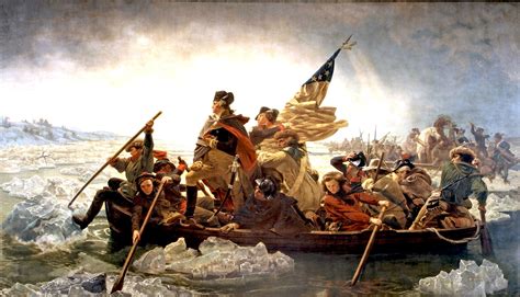  The Washington Crossing the Delaware - En Triumph av Historisk Realism Blandstänkt av Stjärnhimmelens Glitter